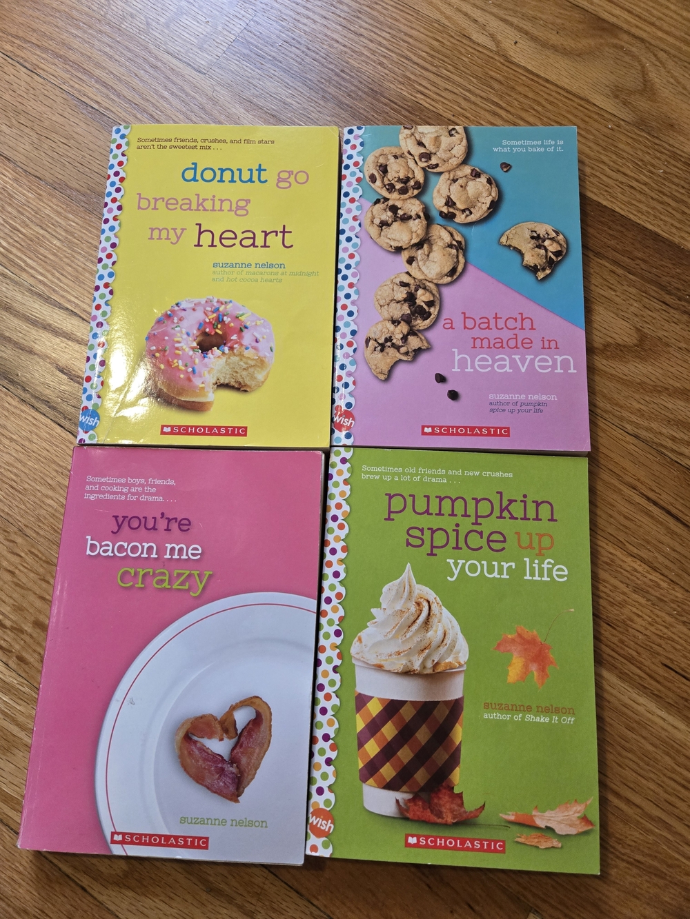 Scholastic Bright Cookbook Quartet — Yellow, Blue, Pink, Green Covers